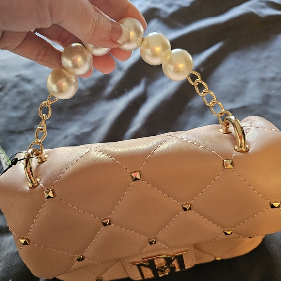 Badgley Mischka Purse Blush Colored NWT - Picture 3 of 9